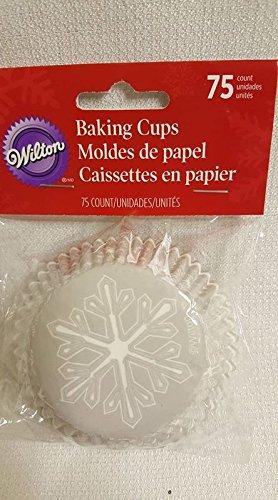 Snowflake Cupcake Liners Grey