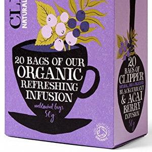 Clipper Blackcurrant & Acai Berry 20 Bags (Pack of 2)