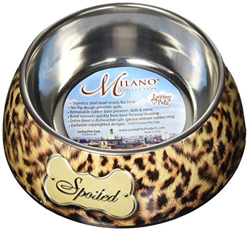 Medium Milano Bowl- Spoiled Leopard Print | Loving Pet Products