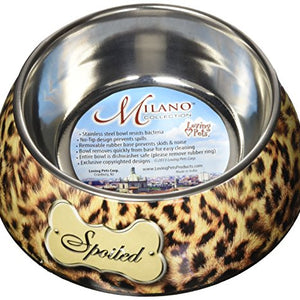 Medium Milano Bowl- Spoiled Leopard Print | Loving Pet Products