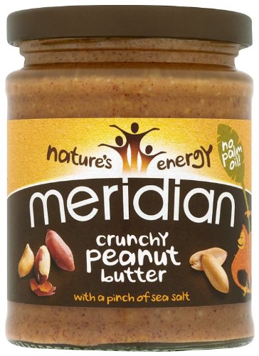 Meridian Natutal Crunchy Peanut Butter - No Added Sugar 280 g (Pack of 6)