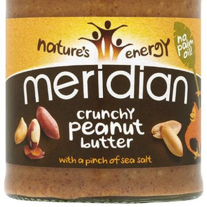 Meridian Natutal Crunchy Peanut Butter - No Added Sugar 280 g (Pack of 6)