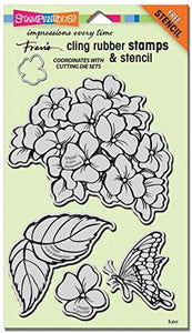 Stampendous Cling Rubber Stamp, "Hydrangea Garden Jumbo"