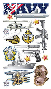 Sticko Navy Stickers