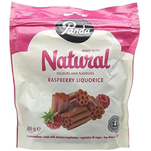 Panda Natural Raspberry Liquorice, 200 g