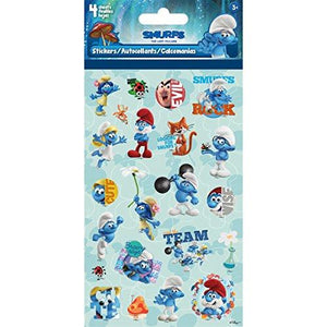 Smurfs 3 Movie Stickers Craft Scrapbooking - 4 Sheets