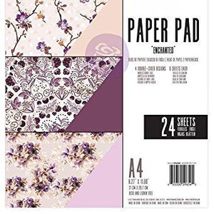 Prima Marketing Enchanted, 4 Designs/6 Each My Prima Planner Double-Sided A4 Paper Pad 24/Pkg