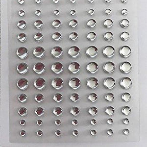 Pink & Main Glossy Self-Adhesive Enamel Dots 77/Pkg-Silver