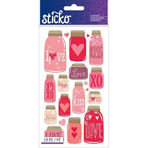 Sticko Classic Mason Jar Love Stickers