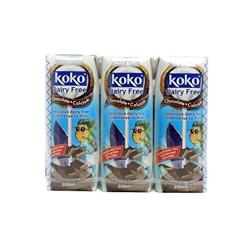 Koko Dairy Free Chocolate Coconut Milk, 750ml (Pack of 3)