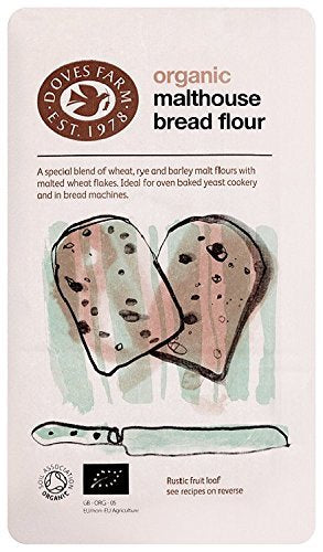 Doves Farm Malthouse Bread Flour 1kg (pack of 5)
