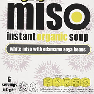 King Soba Miso Instant Organic Soup Edamame Soya Bean 60 g