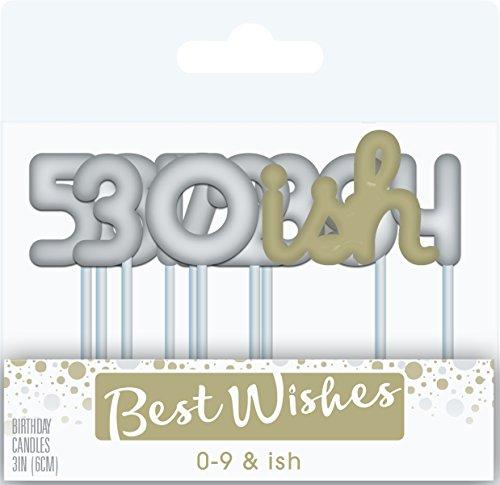 Signature Brands Best Wishes Premium By Cake Mate Candles 11/Pkg-0-9, Ish