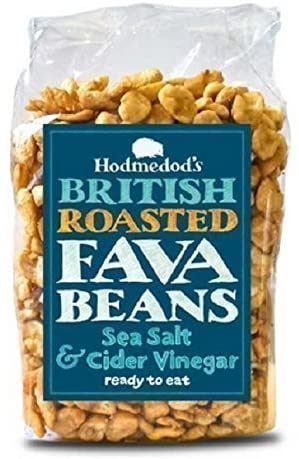 Hodmedod - Great British Peas - Roasted Fava Beans Salt & & Vinegar 300g (Pack of 2)