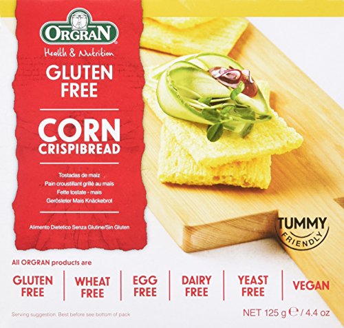 ORGRAN - Gluten Free Toasted Corn Crispbread 125g (PACK OF 3)