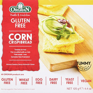 ORGRAN - Gluten Free Toasted Corn Crispbread 125g (PACK OF 3)