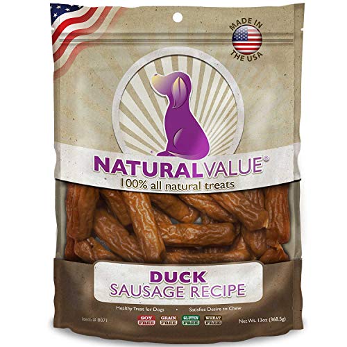 Natural Value 397G Soft Chew Duck Sausages | Loving Pet Products