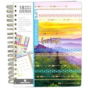 Paper House Life Org Planner 18 Month 2018 Livbold Live Bold Agenda