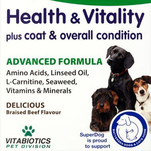 Vitabiotics SuperDog Health and Vitality - 30 Chewable Tablets