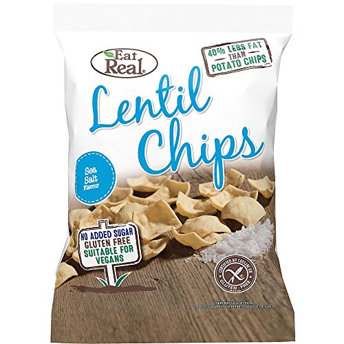 Eat Real Sea Salt Lentil Chips 22g (Pack of 24)