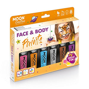 Face & Body Paint Adventure Colours Boxset by Moon Creations - 12ml