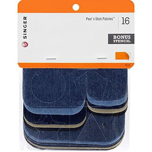 Singer 00135 Peel and Stick Patch Combo Kit, Denim and Twill