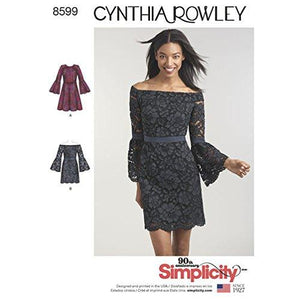 Simplicity Pattern 8599 Misses' and Petites' Cynthia Rowley Dresses SIZE 12-20 SEWING PATTERN