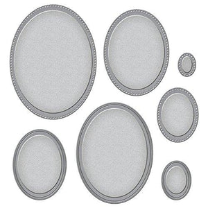 Spellbinders Nestabilities Scored and Pierced Ovals Etched/Wafer Thin Dies