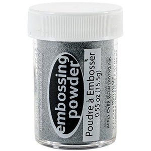 Stamp N Stuff Emboss Powder-.5oz/Silver Opaque
