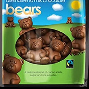 Plamil Fair Trade Alternative to Milk Chocolate Bears in Bag 125g (Pack of 6)