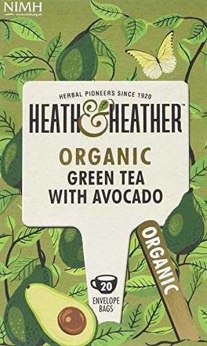 Heath & Heather Organic Green Tea & Avacado 20 Bags (Pack of 3)