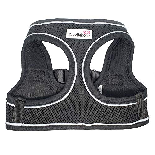 Snappy Mesh Harness Black Xx-Large| Doodlebone