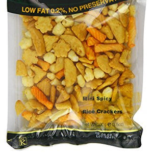 SUNRISE GF RICE CRACKERS Mini Spicy 100g (PACK OF 1)
