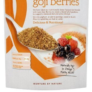 LINWOODS Sun Dried Goji Organic Milled Flaxseed 425g (PACK OF 2)