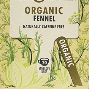 Heath & Heather 78221 Tea Infusions Organic Fennel Teabags (Pack of 6, Total 120)