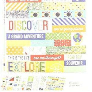 Simple Stories Travel Notes 4x6 Stickers