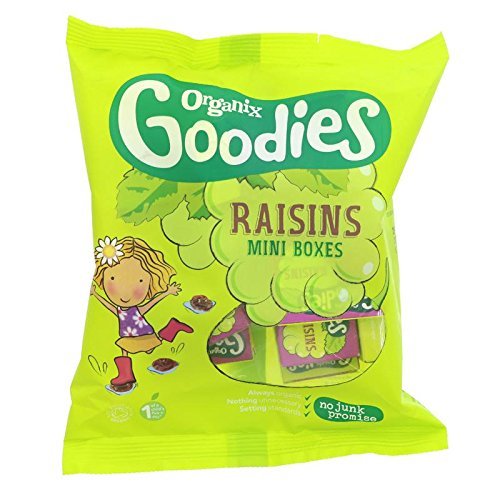 ORGANIX (VEGETARIAN) Organic Raisins Mini Boxes 12x14g (PACK OF 1)