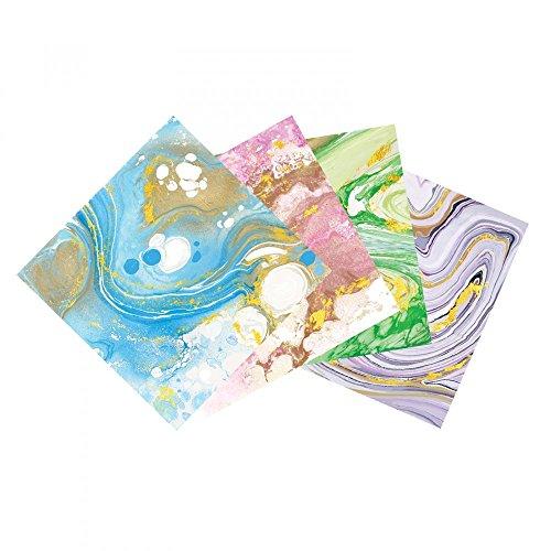 Sizzix Metallic Marble Sheets - 663039 Assorted (8 Sheets) 6" x 6"