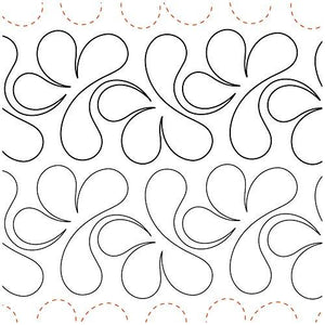 Quilting Creations Splish Splash, 4-1/4 Inch Rows UTA-1012 Urban Elementz Tear Away, 4 Pack