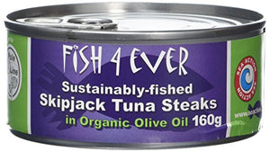 Fish 4 Ever Skipjack Tuna Chunks In Olive Oil [160g] (Pack of 5)