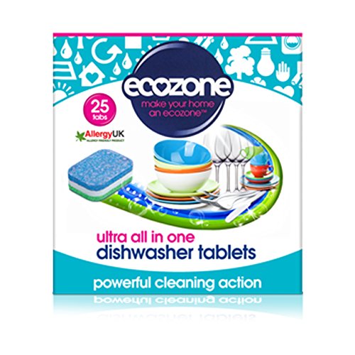 Ecozone Ultra Dishwasher Tablets, Pack of 25 Tablets