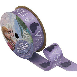 Offray Frozen Craft Ribbon, Elsa Silhouette, 7/8-Inch by 9-Feet