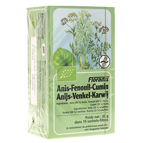 Floradix Anise Fennel and Caraway Organ 15 Bag (Pack of 4)