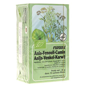 Floradix Anise Fennel and Caraway Organ 15 Bag (Pack of 4)