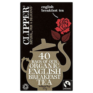 Clipper F/T Organic English Breakfast 40bag x 3 (Pack of 3)