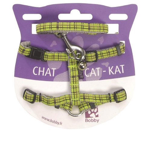 Harness+ Leash Cat Kilt Green Xs
