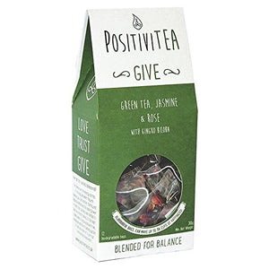 Positivitea Jasmine and Rose Green Tea Bags