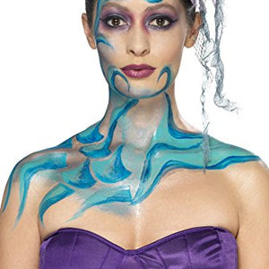 Smiffys 56 ml 2 oz Liquid Latex Pot and Sponge Make Up Kit, Turquoise