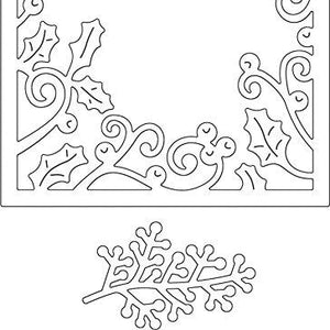 Penny Black Series Creative Dies 51-374 Holly Frame