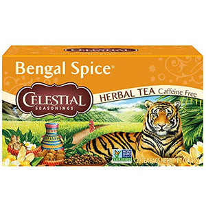 Celestial Seasonings Bengal Spice Herb Tea, Caffeine Free - 20 Tea Bags ( Pack of 3 )